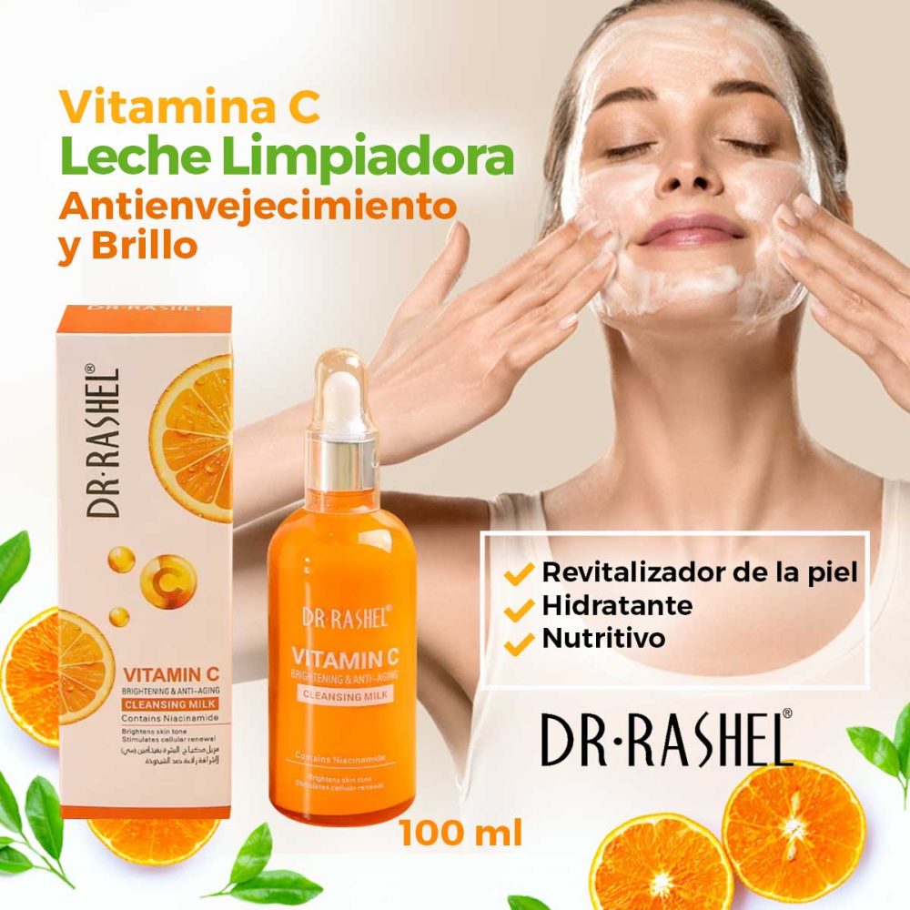 Leche Limpiadora Facial Vitamina C 100ml - Imagen 2