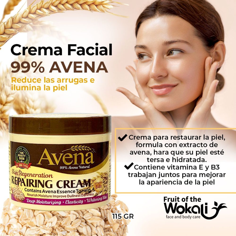 Crema Facial Reparadora de Avena 115gr - Imagen 2