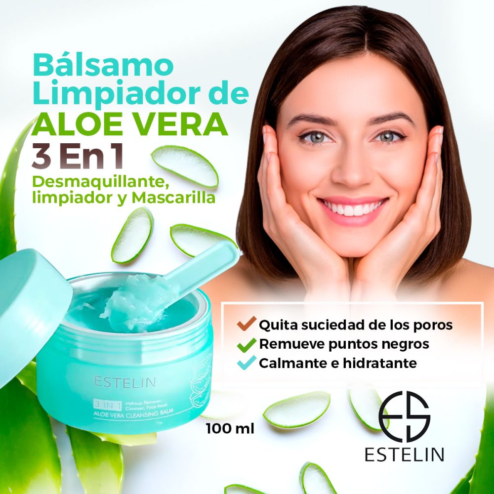 Balsamo Limpiador Aloe Vera 3 en 1 100gr - Imagen 2