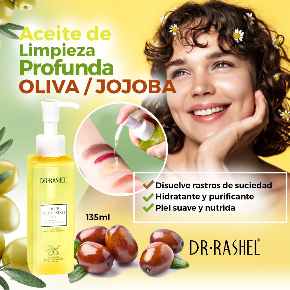 Dr Rashel Aceite de limpieza profunda de aceite de jojoba 135 ml - Imagen 2