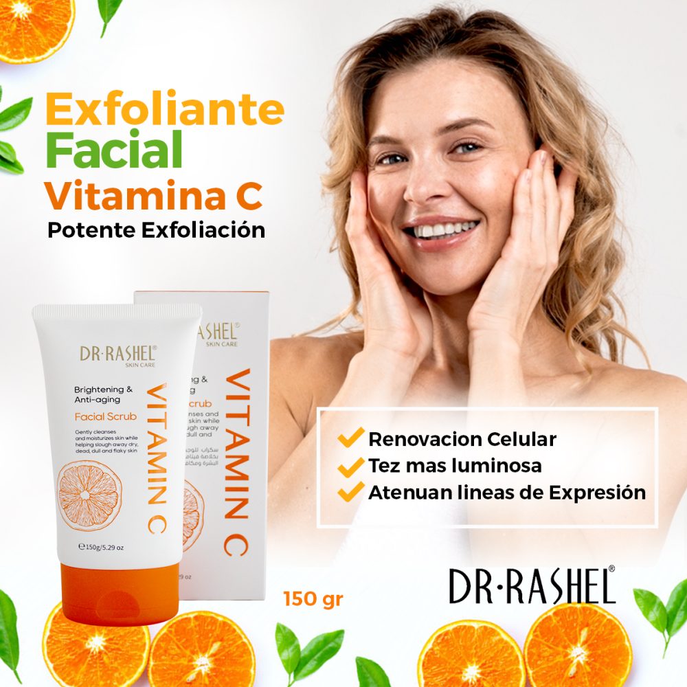 Dr Rashel Exfoliante facial con vitamina C 150g - Imagen 2